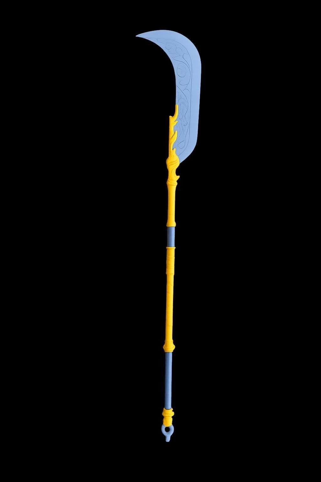 K-Pop Demon Hunters - Mira's Polearm. It glows in the dark! Full length!
