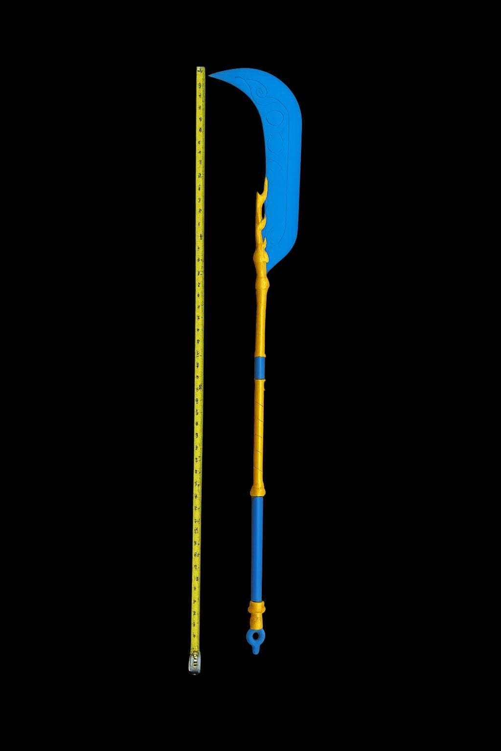 K-Pop Demon Hunters - Mira's Polearm. It glows in the dark! Full length!