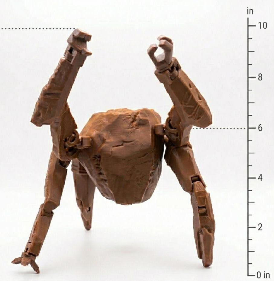 Amaze Amaze Amaze! Articulated Rocky Figure - Project Hail Mary Eridian Desk Companion Poseable Figurine