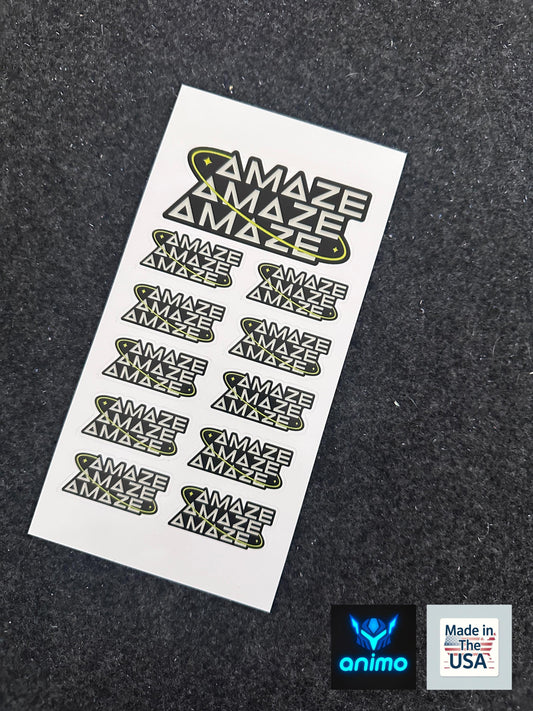 Project Hail Mary Sticker Pack – "Amaze, Amaze, Amaze" - Rocky Quote – 9-Piece Sci-Fi Sticker Set