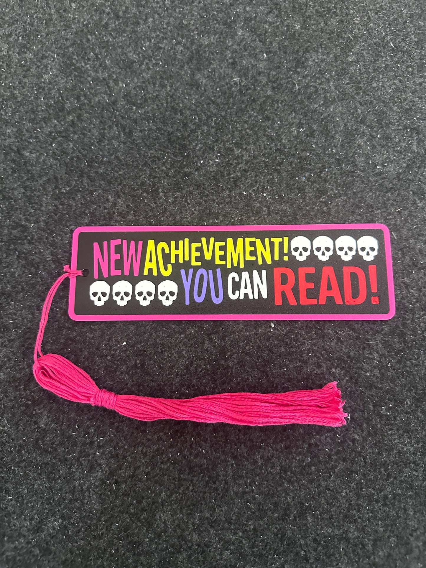 Dungeon Crawler Carl 3D Printed Bookmark – "New Achievement: You Can Read!" – LitRPG Book Lover Gift